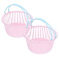 thumbnail image 4 of IFANLANDOR 2pcs Grocery Basket Handheld Plastic Baskets Storage PP Plastic Cosplay Accessory, 4 of 5