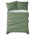 thumbnail image 4 of Cannon Solid Green King 3 Piece Duvet Cover Set, 4 of 6