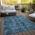 thumbnail image 6 of Addison Rugs Chantille Indoor/Outdoor Traditional Oriental Blue Washable Rectangle Rug, 5' x 7'6", 6 of 6