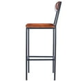 thumbnail image 4 of Beaumont Lane Rustic Industrial 31.5'' Contemporary Metal Bar Stool in Brown, 4 of 10