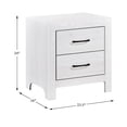 thumbnail image 3 of Lexicon Corbin Asian Hardwood Nightstand in White, 3 of 5