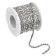 thumbnail image 1 of 11 Yardas Cristal Imitación Diamante Cadena 4mm Cosido Cerrar Garra Cadena Adorno para Bricolaje Joyería Ropa Bolsos Zapatos Decoración Plata Inferior Parte AB Color, 1 of 7