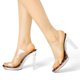 thumbnail image 2 of Sandalias Tacón Transparente Con Plataforma Tacones Gruesos Para Mujeres Leopardo 38, 2 of 7