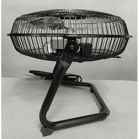 Mainstays 9 in High Velocity Floor Fan Wall Mount Black