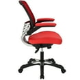 thumbnail image 2 of Modway Edge Vinyl Office Chair in Red, 2 of 4