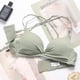 thumbnail image 2 of Sujetador sin costuras Wireless Thicken Sexy Hacer subir Underwear Lencería elástica transpirable, Verde, 85B Inevent AP001256-12B, 2 of 7