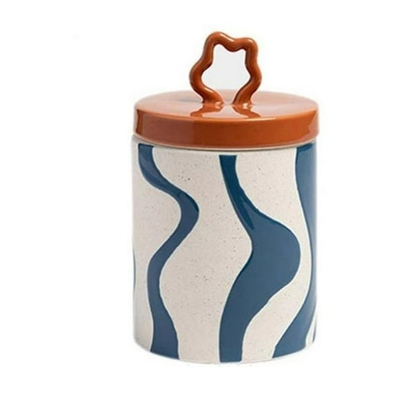 Ceramic Storage Jar Colorful Butter Dish for Kitchen Multifunctional Storage Box
