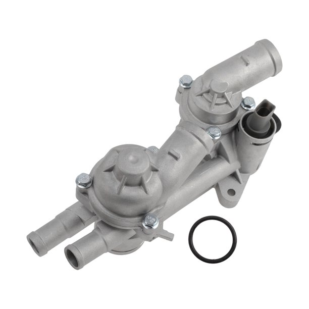 Conjunto de Carcasa de Termostato de Refrigerante del Motor de Aleación de Aluminio Unique Bargains para VW P0L0 1.6 16V 2006-2009 Reemplazo No.03C121111AM/03C121026AR 1 Pc