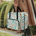 thumbnail image 3 of ZIATUBLE Sewing Tools Partten Portable Cover Tote Bag Dustproof Sewing Machine Carrying Case Easy to Clean Sewing Machine Travel Case Compatible with Most Standard Sewing Machines, 3 of 7