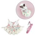 thumbnail image 3 of thinsony Rabbit Vest Harness Leash Set Clothes Soft Pet Costume Small Animal Ferret Multi S, 3 of 8