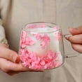 thumbnail image 4 of Double Wall Insulated Glass Mug with Real Preserved Flowers, Clear Coffee Cup with Handle for Hot & Cold Drinks, Elegant Tea Cup for Home Office Gift, 4 of 6