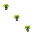 thumbnail image 3 of kurtrusly Realistic Artificial Succulent Low Maintenance Elegant Easy To Clean Artificial Money Tree In Pot yellow babysbreath 3Set, 3 of 6