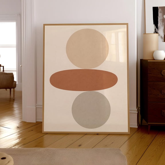 Minimalist Boho Art, Neutral Earth Tone Wall Art, Decor Home Decor #2565, Unframed Poster Size 8x12