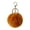 Khaki, variant on Fuzzy Artificial Furs Keychain 8cm Pompon Ball Pompoms Keyring Metal Hook For Car Keys Bag Jewelry Accessories