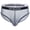 1Pack:Dark Gray, variant on Men's Nylon Mesh Low Rise Breathable Brief Underwear, Black, 1-Pack, L