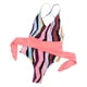 thumbnail image 2 of Gibobby Batas de baño mujeres spa Bikini de una pieza a la moda, traje de baño estampado, conjunto de ropa de playa, traje de baño Sexy para mujer, conju(Rosa,G), 2 of 5