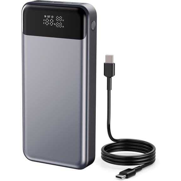 24,000mAh 3-Port 280W Power Bank Laptop Portable Charger, Compatible with MacBook Pro/Air, iPhone 16/15/14/13 Series
