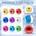 thumbnail image 3 of Uxcell 4 Pcs Knurled Thumb Nuts, M6 x 12 mm x 5 mm Female Aluminum Flat Through Hole Lock Adjusting Nuts Handle Knob Fasteners for 3D Printer Parts, Machine, DIY, Black, 3 of 6
