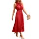 thumbnail image 1 of Vestido de verano midi sin mangas con escote en V rojo XL PRETTYGARDEN, 1 of 8