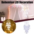 thumbnail image 2 of Lace White Feather Wall Hanging Home Decoration, 2 of 7