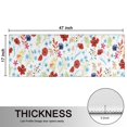 thumbnail image 5 of Kitchen Rugs Sets Of 2,Pioneer Flower Floral Print Pattern Anti Fatigue Kitchen Mat Rugs Non Slip Washable,Decorative Kitchen Floor Mats for Kitchen,Sink,Laundry,17"X47", 5 of 5