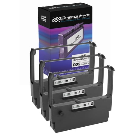 Speedy Compatible Printer Ribbon cartridge Replacement for Citizen IR81 (Black  3-Pack)