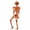 Pumpkin Face B-36", variant on Pumpkin Skeleton Decoration, Halloween Movable Hanging Skeleton, Orange Halloween Decorative Prop Bone for Indoor Outdoor Party Decoration(A)