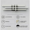 thumbnail image 2 of Artika Grid 27 in. 1-Light Matte Black Modern Integrated LED 3 CCT Vanity Light Bar for Bathroom, 2 of 6