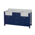 thumbnail image 5 of Yorkshire 72" Bathroom Vanity with Royal Blue Cabinet and Engineered Marble Top, 5 of 6