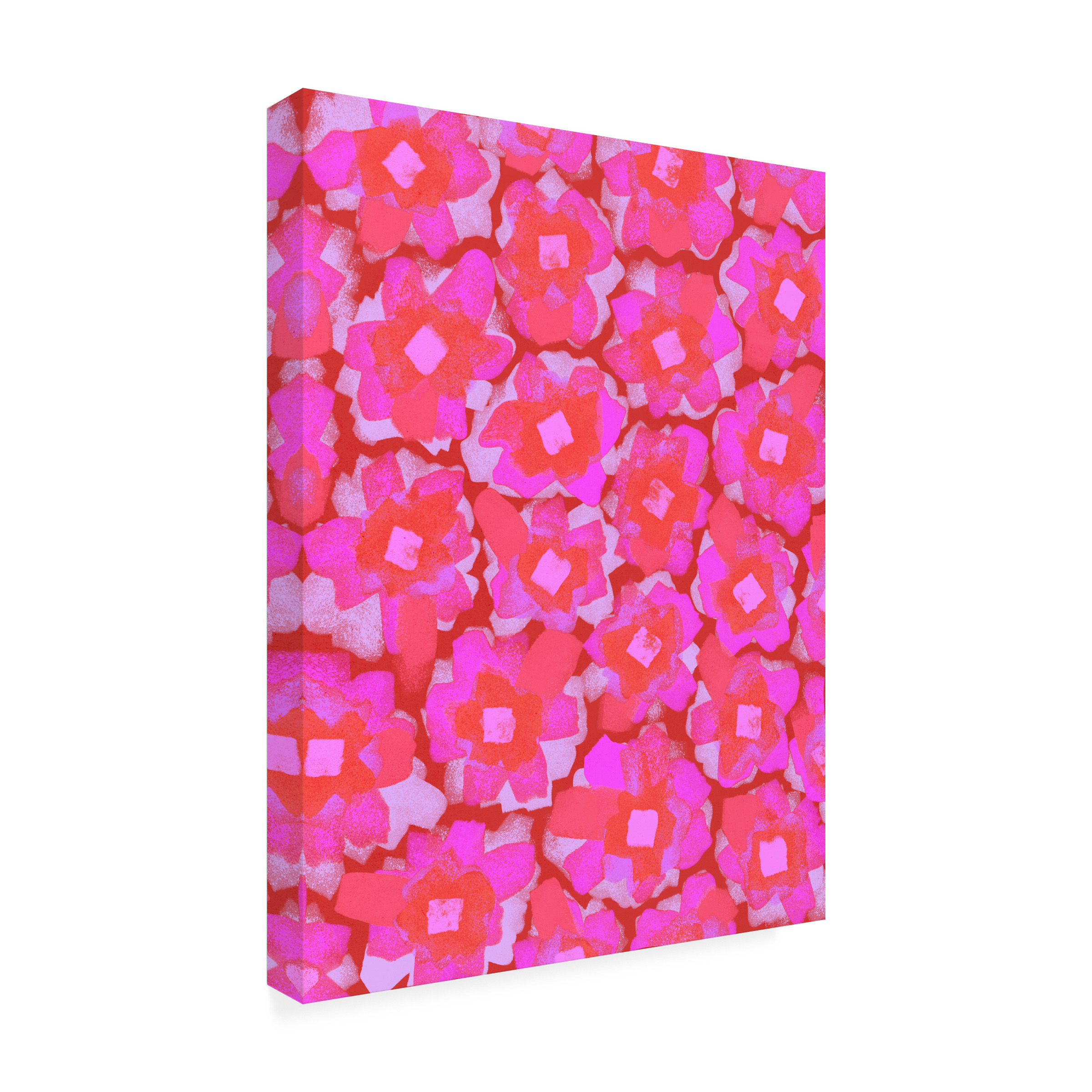 Treechild 'Cute Pink Flowers' Canvas Art