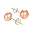 thumbnail image 1 of Pendientes de perlas naturales de agua dulce para mujer, aretes de Plata de Ley 925 auténtica, Perla blanca cultivada, joyería al por mayor, 1 of 4