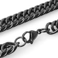 thumbnail image 3 of QQTDFG Stainless Steel Black Cuban Curb Link Chain Necklace Men's 7"-40" Punk Jewelry-20mm-16inch or 40cm, 3 of 9