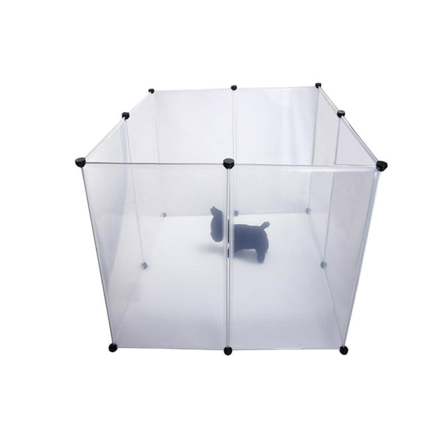OULII 8 Pieces Dog Crates for Small Dogs White Safe Storage Solution