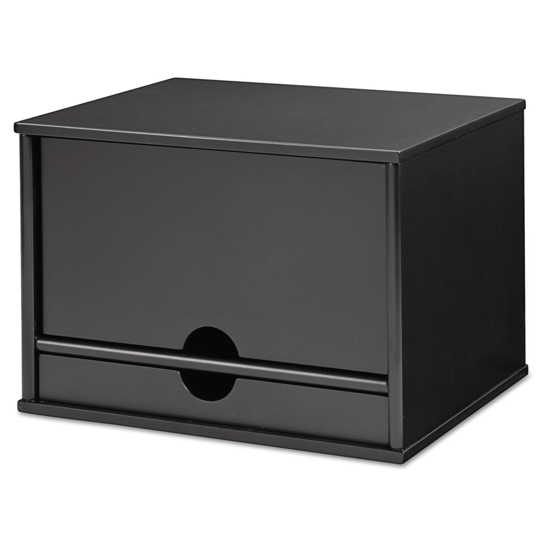 Victor Midnight Black Collection Desktop Organizer, 13 3/10 x 10 1/2 x