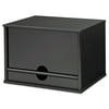 Victor Midnight Black Collection Desktop Organizer, 13 3/10 x 10 1/2 x 9 1/5, Wood