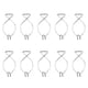 thumbnail image 5 of Wosthever Gancho de techo de 10 piezas de acero inoxidable, Flexible, letrero colgante automático para oficina, aula, techo F5 F2 estereoscópico 2piezas Wosthever CBP456287, 5 of 5