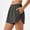 *Gray, variant on ClodeEU Women's Elaist Waist Cotton Athletic Shorts with Pockets ,Casual Summer Sport Shorts Black,Women's Plus L