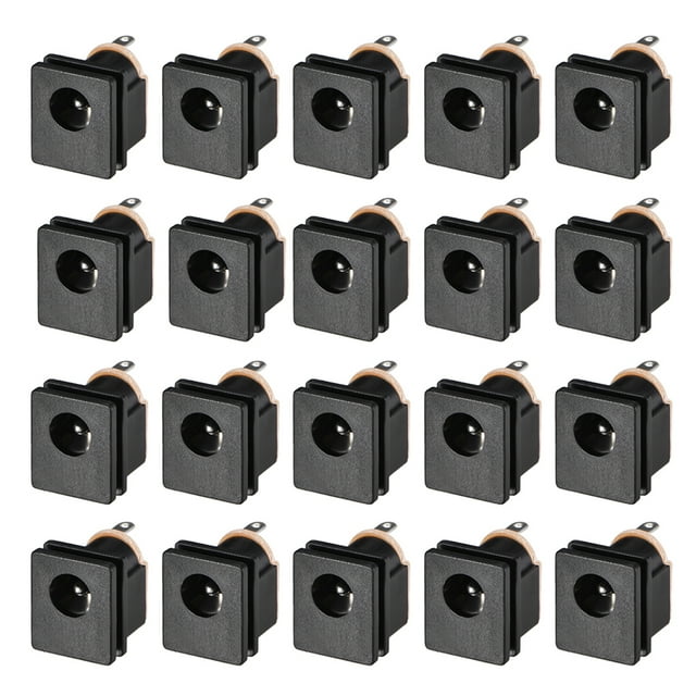DC-015 5.5mmx2.1mm Conector de alimentación DC hembra de 3 pines 20 piezas