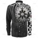 thumbnail image 1 of Camisas de manga larga con emblema étnico de Filipinas con estampado 3D vintage de tamaño pequeño para hombre, blusas con estampados tribales de Filipinas, 1 of 6