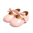 thumbnail image 2 of Infant Baby Girls Shoes Mary Jane Flats Bownot Soft Leather No-Slip Toddler First Walker Princess Dress Shoes Baby Moccasins Girls Shoes, 2 of 5
