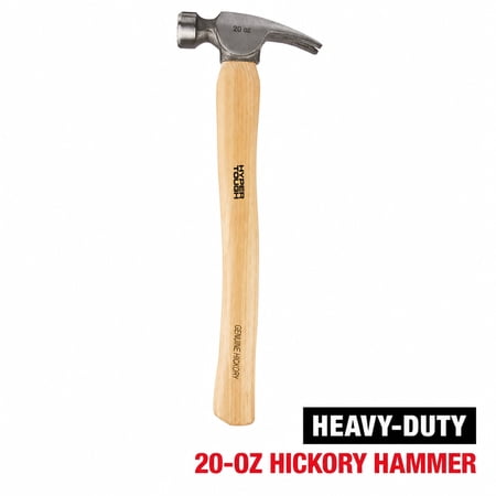Hyper Tough 20 oz Framing Hammer with Durable Hickory Handle