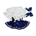thumbnail image 2 of EHJRE 3 Pieces Dolls Dress Suit Costume Ornament Casual Outfits Cute Handmade Clothing blue, 2 of 9
