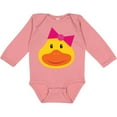 thumbnail image 3 of Inktastic Duck Girls Girls Long Sleeve Baby Bodysuit, 3 of 5