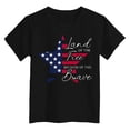 thumbnail image 4 of YDFCWXW Boys 4th of July Shirt, Girls Kids Toddler USA Shirts, Red White and Blue American Flag Patriotic Tee 3T-14T (Black, 7-8 Years), 4 of 4