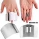 thumbnail image 4 of Protector de dedos de acero inoxidable, 3 piezas, herramienta de cocina, protector de dedos para cortar verduras, protector de dedos ajustable, herramienta de cocina para cortar Xemadio WL-00043, 4 of 6