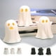 thumbnail image 1 of Juego de luces fantasma de Halloween | Adorable decoración de fantasmas de cerámica | LED a pilas | Blanco y negro | 3,54"x4,13" | Escritorio espeluznante, repisa, exposición de mesa, 1 of 6