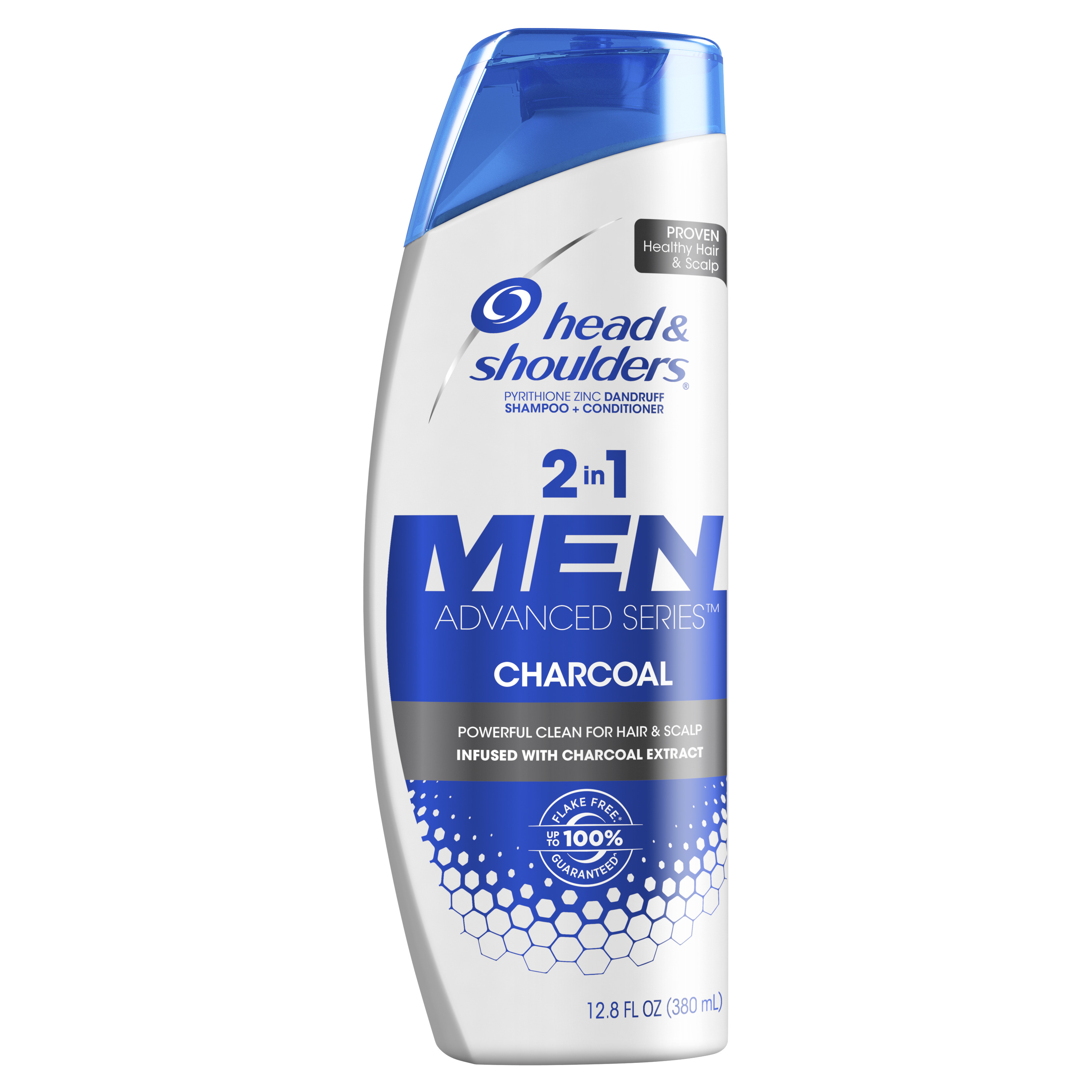 Head and Shoulders Men 2 in 1 Dandruff Shampoo Charcoal, 12.8 fl oz