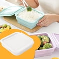 thumbnail image 3 of Fresh Box (Onion) X1 Silicone Foldable Fruit & Veggie Fresh Microwave Lunch Box Portable Outdoor Meal Container With Lid White, 3 of 4