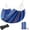 Blue Stripe, variant on Brazilian Double Hammock with Ropes 86.6x59" Portable Hammock for Patio Backyard Porch 450LBS Weight Capacity for Outdoor/Indoor - Black/Red Stripe