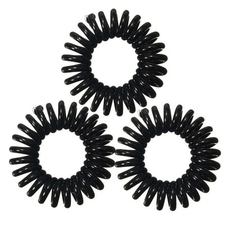 3pcs Pack Spiral Slinky Hair Head Bands Elastics Bobbles Ties